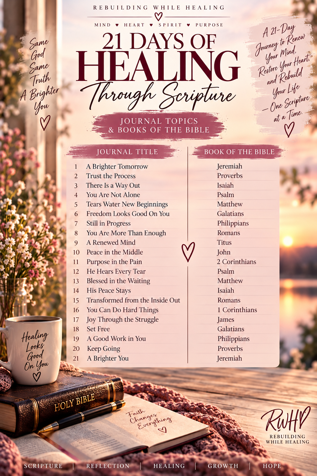 21 Days of Healing Through Scripture | Christian Healing Journal