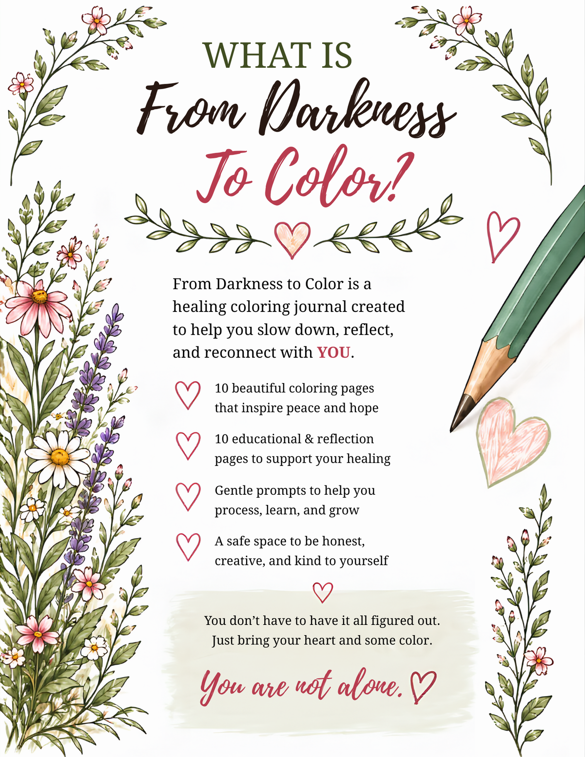 Darkness to Color: A Digital Coloring Journal for Healing and Self-Reflection