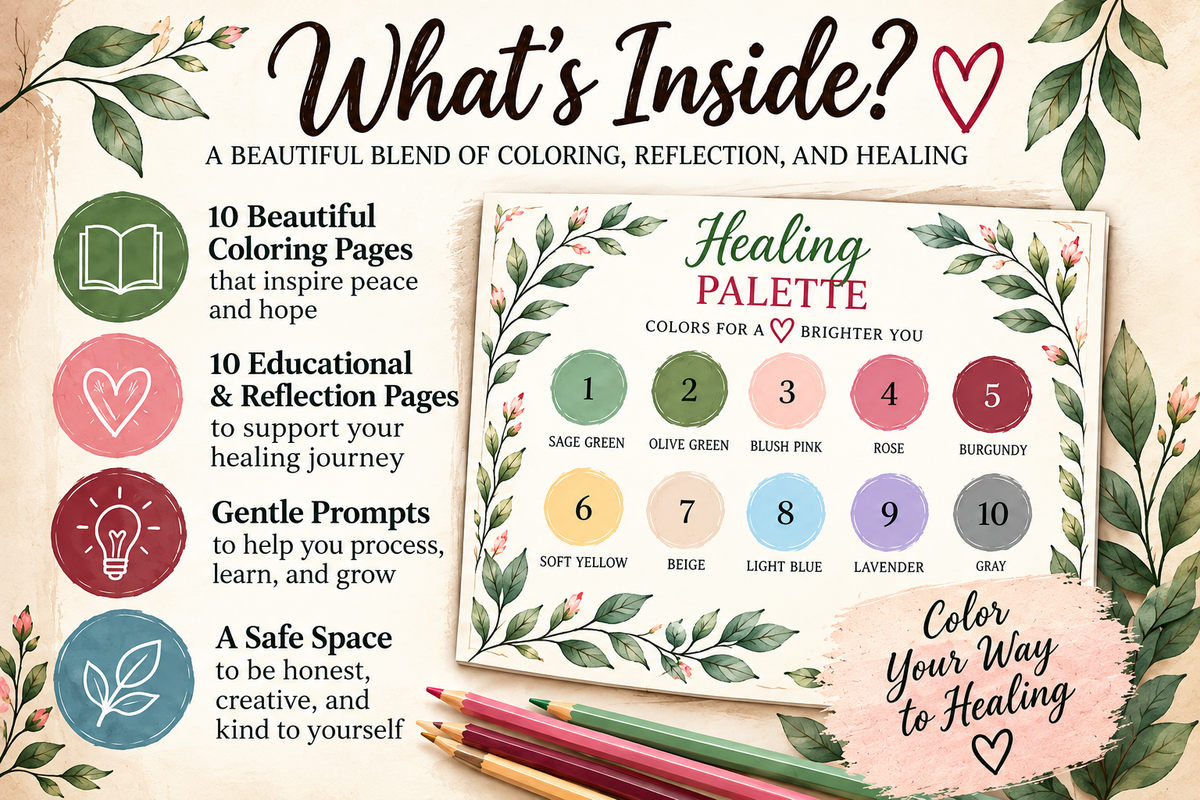 Darkness to Color: A Digital Coloring Journal for Healing and Self-Reflection